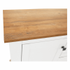 Široká policová komoda LEON MZ9. Bílá / dub grand