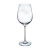 TEMPO-KONDELA SNOWFLAKE VINO, sklenice na víno, set 4 ks, s krystaly, 450 ml