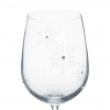 TEMPO-KONDELA SNOWFLAKE VINO, sklenice na víno, set 4 ks, s krystaly, 450 ml