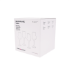 TEMPO-KONDELA SNOWFLAKE VINO, sklenice na víno, set 4 ks, s krystaly, 450 ml