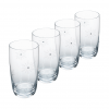 TEMPO-KONDELA SNOWFLAKE DRINK, sklenice na vodu, set 4 ks, s krystaly, 460 ml TEMPO-KONDELA SNOWFLAKE DRINK, sklenice na vodu, set 4 ks, s krystaly, 460 ml