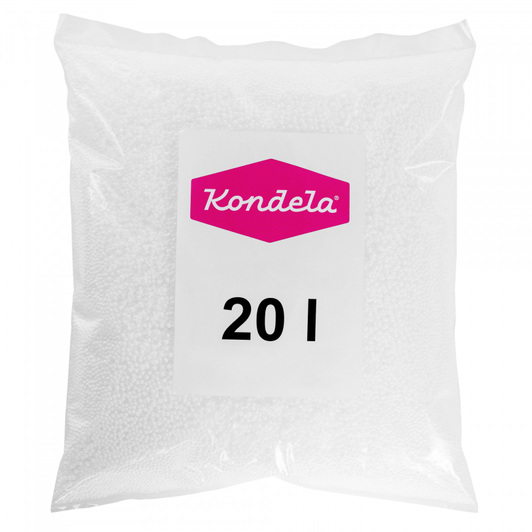 Náplň do sedacích vaků, EPS polystyrénové kuličky, balení 20 l Náplň do sedacích vaků, EPS polystyrénové kuličky, balení 20 l