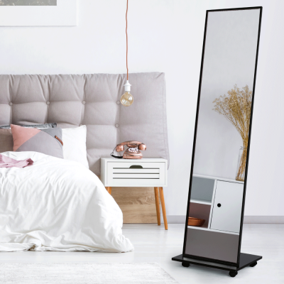 Zrcadlo na kolečkách NEPTUN. Černé