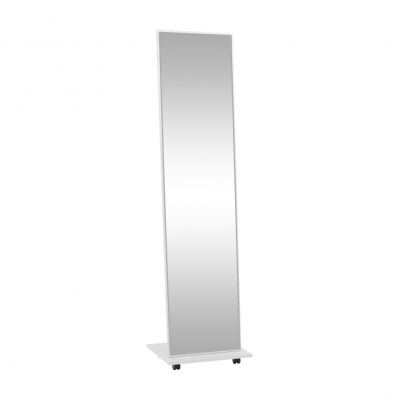 Zrcadlo na kolečkách NEPTUN. Bílé