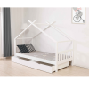 Postel s 2 kontejnery, bílá, ELISIA