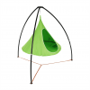 Závěsné houpací křeslo, zelená, KLORIN NEW KLASIK CACOON HAMMOCK