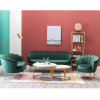 Křeslo ve stylu Art-deco, smaragdová Velvet látka / gold chrom-zlatý, NOBLIN Křeslo ve stylu Art-deco, smaragdová Velvet látka / gold chrom-zlatý, NOBLIN