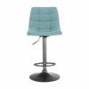 Barová židle LAHELA. Mentolová / černá
