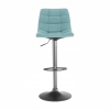 Barová židle LAHELA. Mentolová / černá