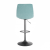 Barová židle LAHELA. Mentolová / černá