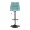 Barová židle LAHELA. Mentolová / černá