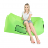 Nafukovací sedací vak/lazy bag, zelená, LEBAG Nafukovací sedací vak/lazy bag, zelená, LEBAG