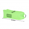 Nafukovací sedací vak/lazy bag, zelená, LEBAG Nafukovací sedací vak/lazy bag, zelená, LEBAG