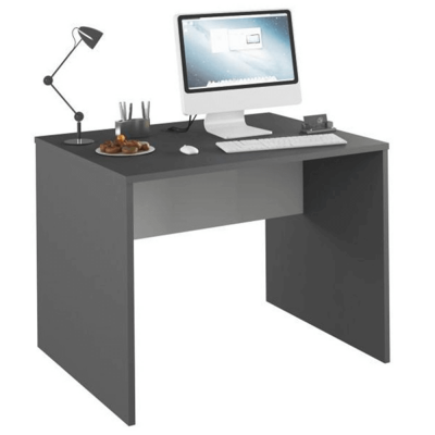 PC stůl, grafit / bílá, RIOMA NEW TYP 12 PC stůl, grafit / bílá, RIOMA NEW TYP 12
