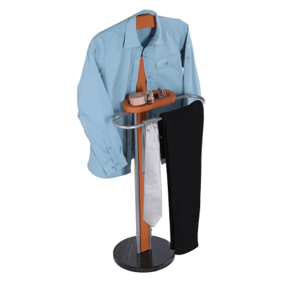 Věšák němý sluha LUKE. Buk/stříbrná