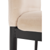 Židle, béžová Dulux, velvet látka / černý kov, COLETA NOVA