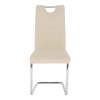 Jídelní židle, béžová Dulux Velvet látka, ABIRA NEW