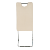 Jídelní židle, béžová Dulux Velvet látka, ABIRA NEW