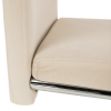 Jídelní židle, béžová Dulux Velvet látka, ABIRA NEW