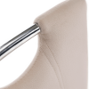 Jídelní židle OLIVA Béžová Dulux Velvet látka / chrom