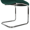Jídelní židle SALOMA. Smaragdová Velvet látka / chrom