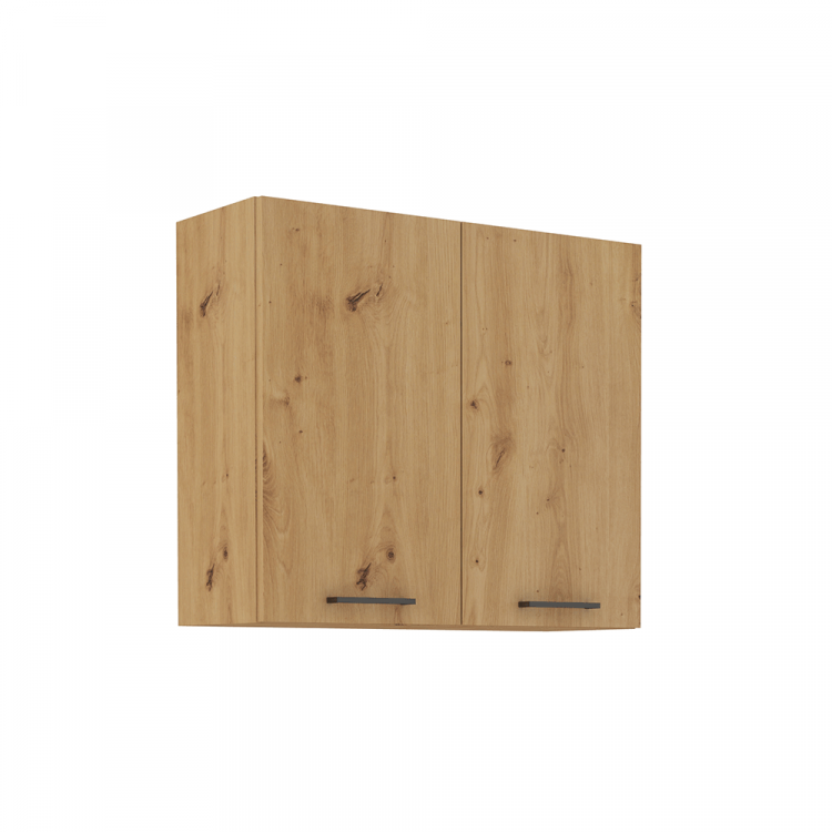 Horní skříňka, černý mat / dub artisan, Monro 80 G-72 2F