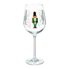 TEMPO-KONDELA TIPSY TRIO, sklenice na víno, set 3 ks, 450 ml, čiré se zimním motivem