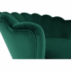 Křeslo ve stylu Art-deco, smaragdová Velvet látka / gold chrom-zlatý, NOBLIN Křeslo ve stylu Art-deco, smaragdová Velvet látka / gold chrom-zlatý, NOBLIN