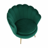 Křeslo ve stylu Art-deco, smaragdová Velvet látka / gold chrom-zlatý, NOBLIN Křeslo ve stylu Art-deco, smaragdová Velvet látka / gold chrom-zlatý, NOBLIN
