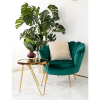 Křeslo ve stylu Art-deco, smaragdová Velvet látka / gold chrom-zlatý, NOBLIN Křeslo ve stylu Art-deco, smaragdová Velvet látka / gold chrom-zlatý, NOBLIN