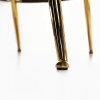 Křeslo ve stylu Art-deco, růžová Velvet látka / gold chrom-zlatý, NOBLIN