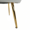 Křeslo ve stylu Art-deco, šedomodrá Velvet látka/gold chrom-zlatý, NOBLIN Křeslo ve stylu Art-deco, šedomodrá Velvet látka/gold chrom-zlatý, NOBLIN