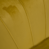 Lavice ve stylu Art-deco, hořčicová Velvet látka / gold chrom-zlatý, NOBLIN Lavice ve stylu Art-deco, hořčicová Velvet látka / gold chrom-zlatý, NOBLIN