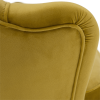 Lavice ve stylu Art-deco, hořčicová Velvet látka / gold chrom-zlatý, NOBLIN Lavice ve stylu Art-deco, hořčicová Velvet látka / gold chrom-zlatý, NOBLIN