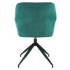 Otočná židle, zelená Velvet látka/černá, VELEZA NEW Otočná židle, zelená Velvet látka/černá, VELEZA NEW