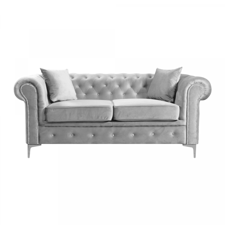 Luxusní 2-sed, světle šedá Velvet látka, ROMANO Luxusní 2-sed, světle šedá Velvet látka, ROMANO