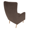 Křeslo ušák, hnědá/buk, SAMY