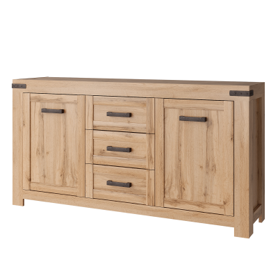 Komoda MORATIZ 2D se zásuvkami. Dub wotan