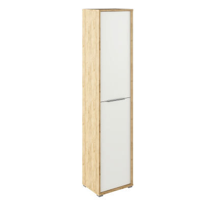 Vysoká policová skříň, dub artisan/bílá, RIOMA TYP 06