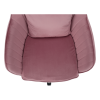 Kancelářské křeslo, růžová Velvet látka / chrom, KLIAN