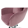 Kancelářské křeslo, růžová Velvet látka / chrom, KLIAN
