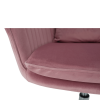 Kancelářské křeslo, růžová Velvet látka / chrom, KLIAN