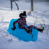 Nafukovací sedací vak/lazy bag, modrá, LEBAG Nafukovací sedací vak/lazy bag, modrá, LEBAG