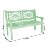 Dřevěná zahradní lavička FABLA 124. Neo mint