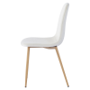 Židle, béžová Dulux Velvet látka/buk, LEGA NEW