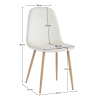 Židle, béžová Dulux Velvet látka/buk, LEGA NEW