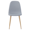 Jídelní židle LEGA. Světle šedá/buk