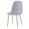 Jídelní židle LEGA. Světle šedá/buk