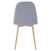 Jídelní židle LEGA. Světle šedá/buk