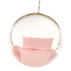 Závěsné křeslo, transparentní/zlatá/růžová, BUBBLE NEW TYP 1 Závěsné křeslo, transparentní/zlatá/růžová, BUBBLE NEW TYP 1